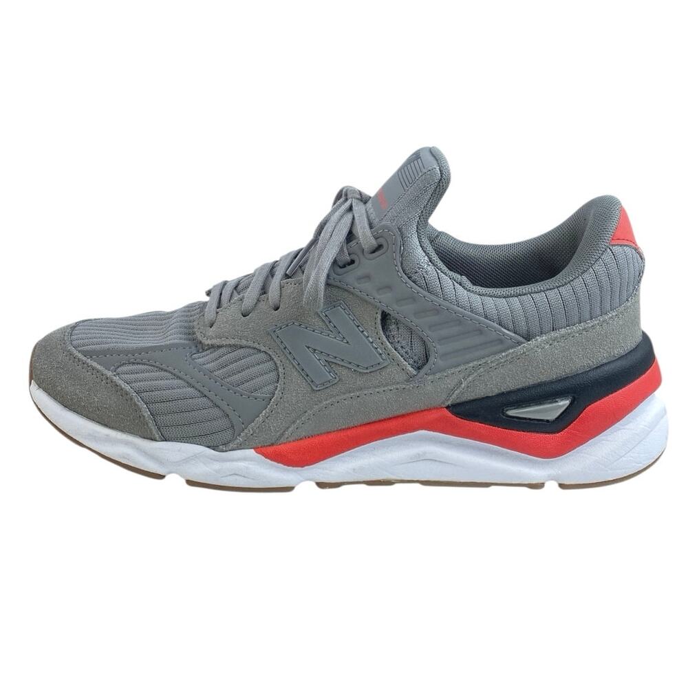 New Balance X-90 Men's Gray Orange Colorblock Lace Up Sneakers Shoes Size 9